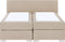 PRESIDENT - Boxspringbed - Beige - 160 x 200 cm - Polyester