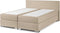 PRESIDENT - Boxspringbed - Beige - 160 x 200 cm - Polyester