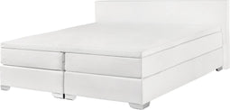 PRESIDENT - Boxspringbed - Wit - 180 x 200 cm - Kunstleer
