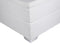 PRESIDENT - Boxspringbed - Wit/Zwart - 160 x 200 cm - Kunstleer