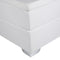 PRESIDENT - Boxspringbed - Wit/Zwart - 160 x 200 cm - Kunstleer