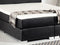 PRESIDENT - Boxspringbed - Zwart - 160 x 200 cm - Kunstleer