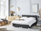 PRESIDENT - Boxspringbed - Zwart - 160 x 200 cm - Kunstleer