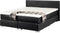 PRESIDENT - Boxspringbed - Zwart - 160 x 200 cm - Kunstleer