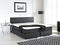 PRESIDENT - Boxspringbed - Zwart - 180 x 200 cm - Polyester