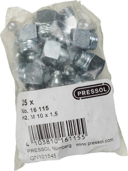 Pressol Conische smeernippel H2-45°, M 10 x 1,5-VZ 25 stuk(s)