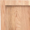 vidaXL - Wandschap - 220x30x(2-4)cm - behandeld - massief - eikenhout - lichtbruin