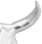 vidaXL - Wandgemonteerde - Bullenkop - Zilver - 34x13x53 - cm - Aluminium