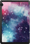 iMoshion Tablet Hoes Geschikt voor Huawei MediaPad T5 10.1 inch - iMoshion Design Trifold Bookcase - Meerkleurig / Paars /Space