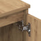 vidaXL - Tv-meubel - 140x40x36 - cm - bewerkt - hout - artisanaal - eikenkleurig