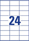 Avery Zweckform - Universele Etiketten - 70,0 x 36,0 mm permanent klevend - wit
