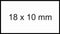 Prijsetiket 11x18mm Sato PB1 afneembaar wit | 50 stuks