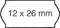 Prijsetiket 12x26mm Open-Data C6 afneembaar wit | 36 stuks