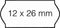 Prijsetiket 12x26mm Open-Data C6 afneembaar wit | 36 stuks