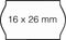 Prijsetiket 16x26mm Open-Data S14/Sato Judo afneembaar wit | 36 stuks