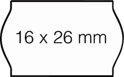 Prijsetiket 16x26mm Open-Data S14/Sato Judo afneembaar wit | 36 stuks