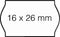 Prijsetiket 16x26mm Open-Data S14/Sato Judo afneembaar wit | 36 stuks