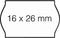 Prijsetiket 16x26mm Open-Data S14/Sato Judo afneembaar wit | 36 stuks