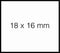 Prijsetiket 18x16mm Sato Duo 16 afneembaar wit | 50 stuks