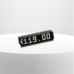 Prijsmodule ZWART € + 6 posities 10stuks - 4 stuks