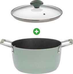 Primecook - Kookpan met deksel - Ø 24 cm - PFAS-vrij - inductie - veilige Ecoshield antikleeflaag