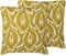 PRIMULA - Sierkussen set van 2 - Geel - 45 x 45 cm - Katoen
