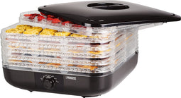 Princess 112380 Voedseldroger – 6 Lagen – Regelbare temperatuur - 40C tot 70C - Dehydrator - Droogoven - Fruitdroger - 350W