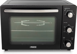 Princess 112751 - Vrijstaande Heteluchtoven - 6 Standen - 32 liter - 1500 W - Zwart