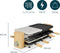 Princess 162955 Raclette en Steengrill Pure 8 Bamboe - Regelbare thermostaat - 1300W - 2 grillplaten en extra Steengrill - 8 pannetjes - 2 meter snoer - Parking deck voor ongebruikte pannetjes