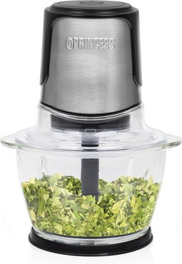 Princess 221051 Power hakmolen – 2 roestvrijstalen messen – 1 L inhoud