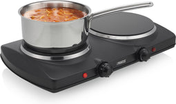 Princess 303021 Keramische Kookplaat – Elektrische Kookplaat - 2 Pits - 16 & 19 cm - Vrijstaand