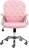 PRINCESS - Bureaustoel - Roze/Kristal - Kunstleer