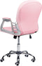 PRINCESS - Bureaustoel - Roze/Kristal - Kunstleer