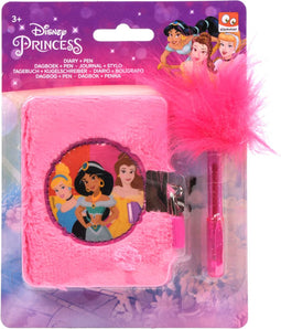 Princess dagboekje pluche met pen
