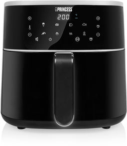 Princess Digitale Airfryer XL 182244 - Groot 6 liter - PFAS vrij - Heteluchtfriteuse - Zwart - Digital Touchscreen - 8 Automatische Programma's - Inclusief in hoogte verstelbaar Grillrack