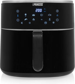 Princess Digitale Airfryer XXL 182254 - Groot - 8 liter - PFAS vrij - Heteluchtfriteuse - Inclusief in hoogte verstelbaar Grillrack - Digital Touchscreen - 8 Automatische Programma's - 1800W - Zwart