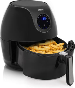 Princess Airfryer XXL 182050 - Heteluchtfriteuse - Groot 5,2 liter - Inclusief gratis bakvorm - 7 programma's - 1700 W - Zwart - Extra grote mand - temperatuurbereik 80 tot 200°C