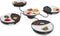 Princess Dinner4All 103080 - Gourmetstel - Grill & Bakplaat - Extra lang 2 meter snoer - 4 personen - Uitbreidingsset beschikbaar