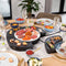 Princess Dinner4All Circle 103070 - Gourmetstel - Grill & Bakplaat - 4 Personen - Extra lang 2 meter snoer