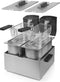 Princess Dubbele Frituurpan 183123 – Inhoud 2 x 3 liter – Koude Zone - 2x 1800W - RVS