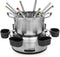 Princess Fonduepan 172680 - Elektrische fondueset - 8 personen - Olie, Kaas, Chocolade - Met sausring - 1.2 liter