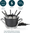 Princess Fonduepan 173100 – Elektrische fondueset - 8 personen - Geschikt voor kaas, olie, chocolade en bouillon - 2 meter snoer - Regelbare thermostaat - 1.5 liter