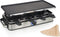 Princess Gourmetstel 162645 - Raclette 8 Personen - Regelbare thermostaat - 1400W - 2 meter snoer - Omkeerbare Bakplaat - 8 pannetjes - RVS