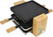 Princess Gourmetstel 162950 - Raclette Pure 4 personen - Grill & Bakplaat - Inclusief 4 pannetjes - Regelbare thermostaat - 800W - 2 meter snoer - Anti-aanbaklaag - Bamboe