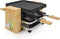Princess Gourmetstel 162950 - Raclette Pure 4 personen - Grill & Bakplaat - Inclusief 4 pannetjes - Regelbare thermostaat - 800W - 2 meter snoer - Anti-aanbaklaag - Bamboe
