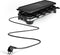 Princess Gourmetstel XL 162650 - Raclette 10 personen - Grill & Bakplaat - Groot 49x21cm - 2 meter snoer - Regelbare thermostaat - 1500W - Zwart - 10 pannetjes