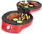 Princess Pizza maker 115007 - Tot 30 cm - Grillfunctie - Regelbare thermostaat - Rood