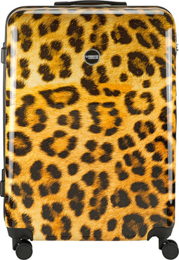 Princess Traveller Animal Print - Reiskoffer – Leopard - Large - 76 cm - Dubbele wielen