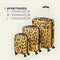Princess Traveller Animal Print - Reiskoffer – Leopard - Large - 76 cm - Dubbele wielen