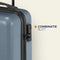 Princess Traveller PT01 Scale - Reiskoffer met geintegreerde weegschaal - Platinum Navy - L - 76cm